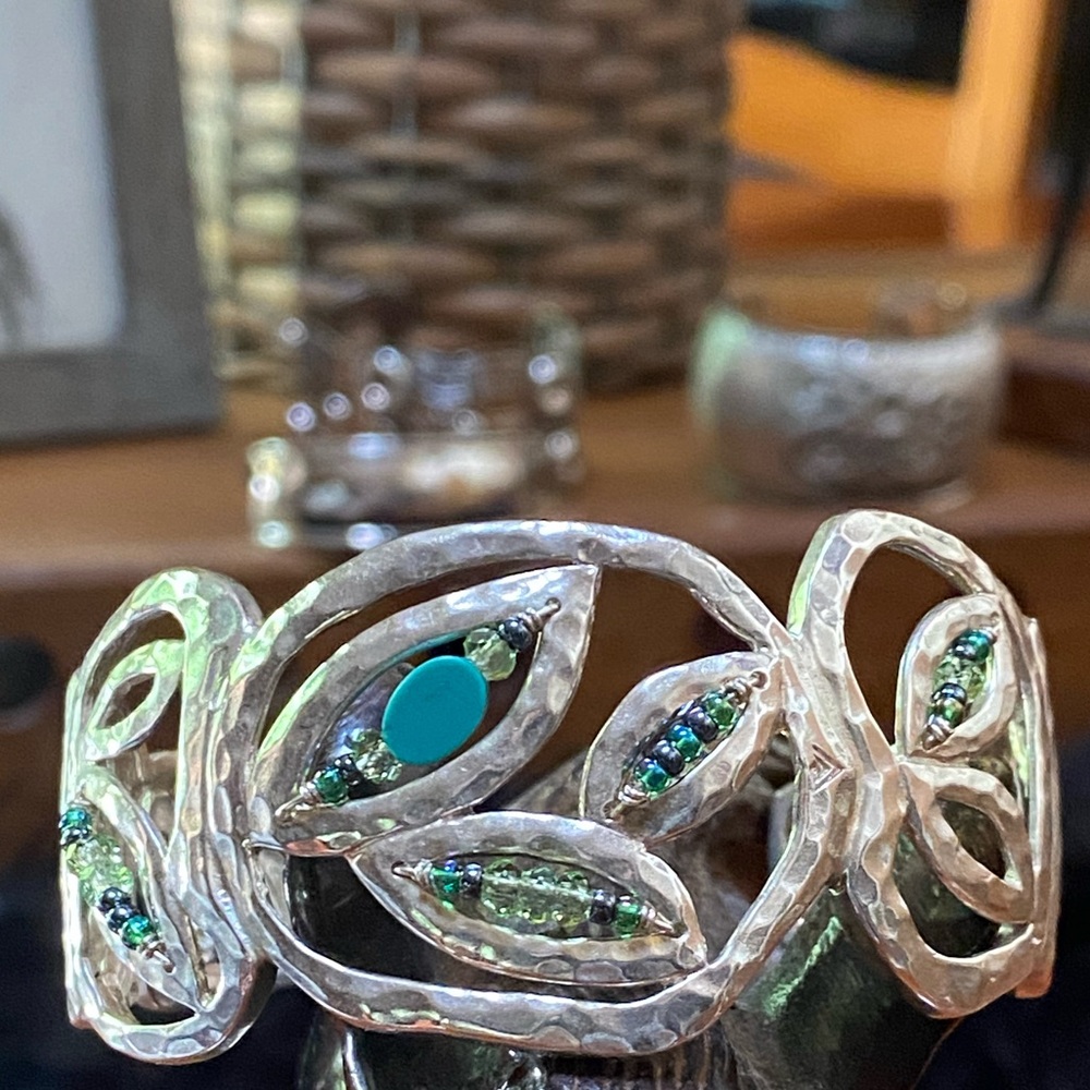 Silpada retired Sterling Silver and Turquoise Cuff Bracelet